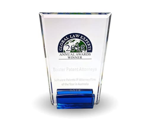 Global Law Experts Annual Awards: Software Patents IP Attorney Firm of the Year (Australia) Global Law Experts Annual Awards: Software Patents IP Attorney Firm of the Year (Australia)